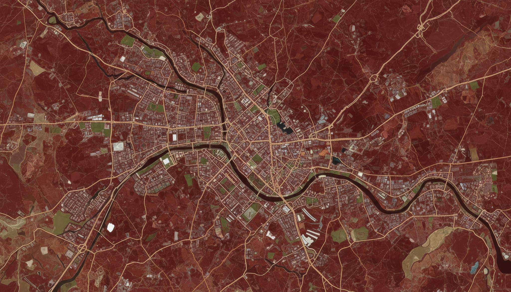 Satellite view of Belgrade