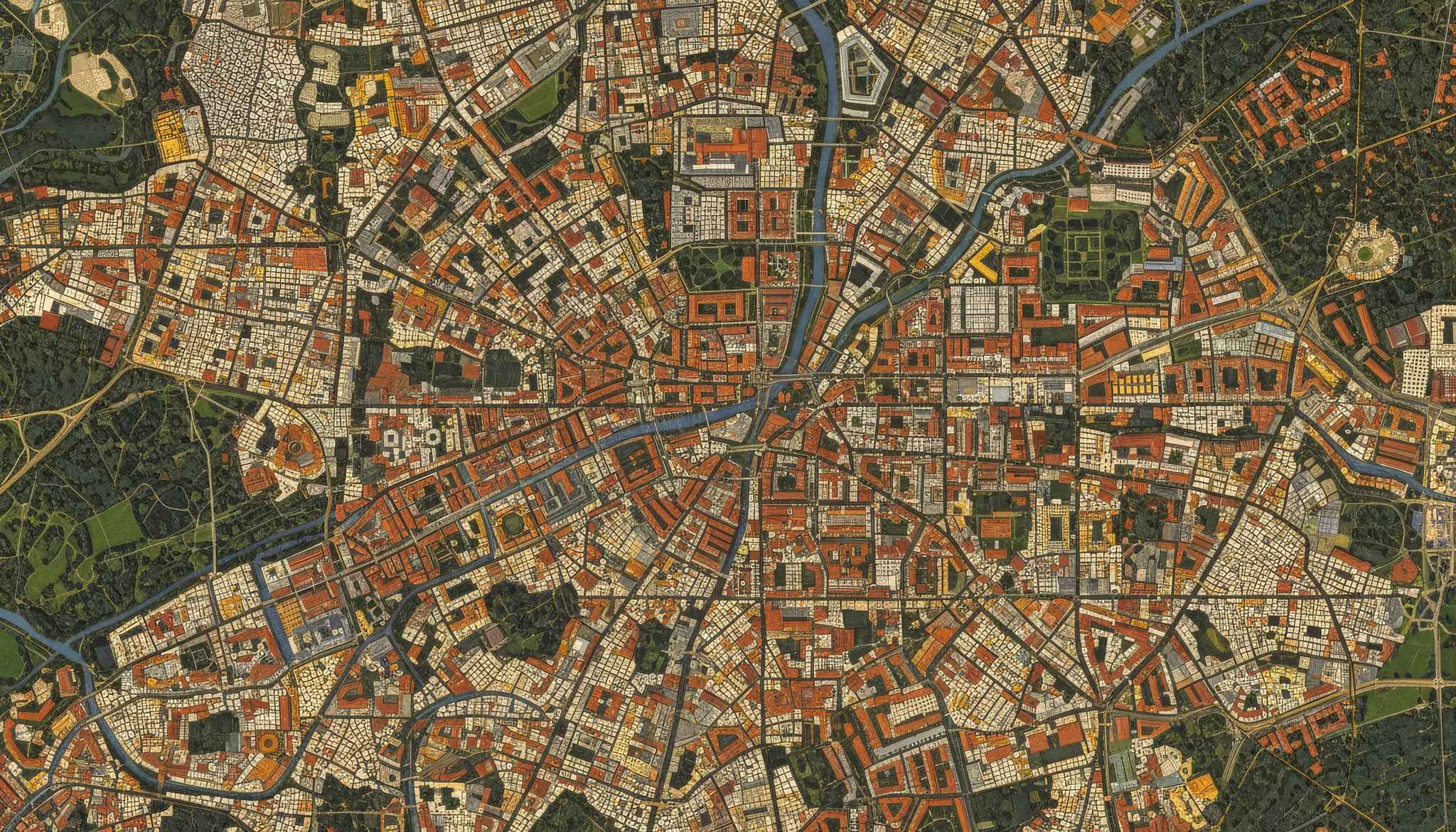 Satellite view of Berlin