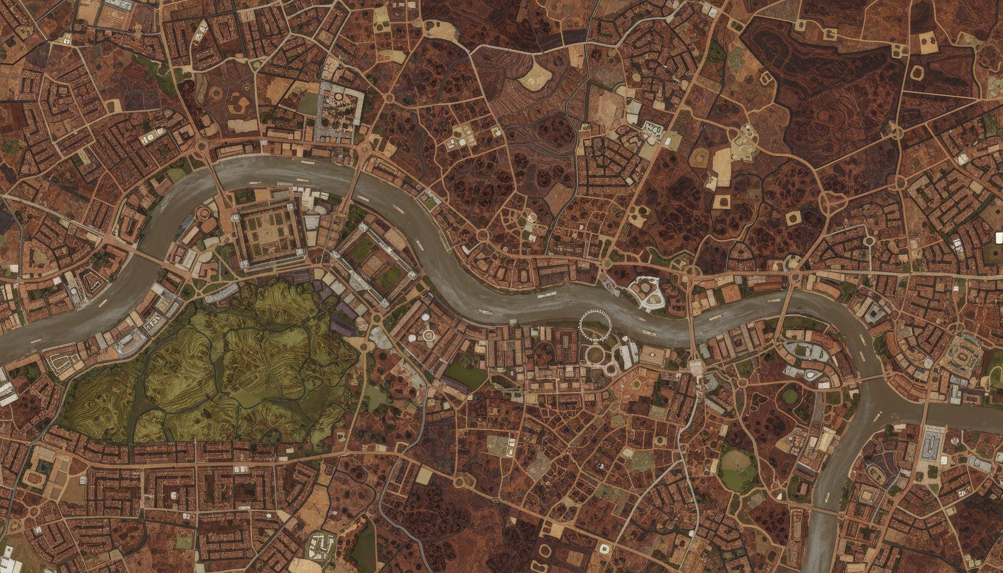 Satellite view of London